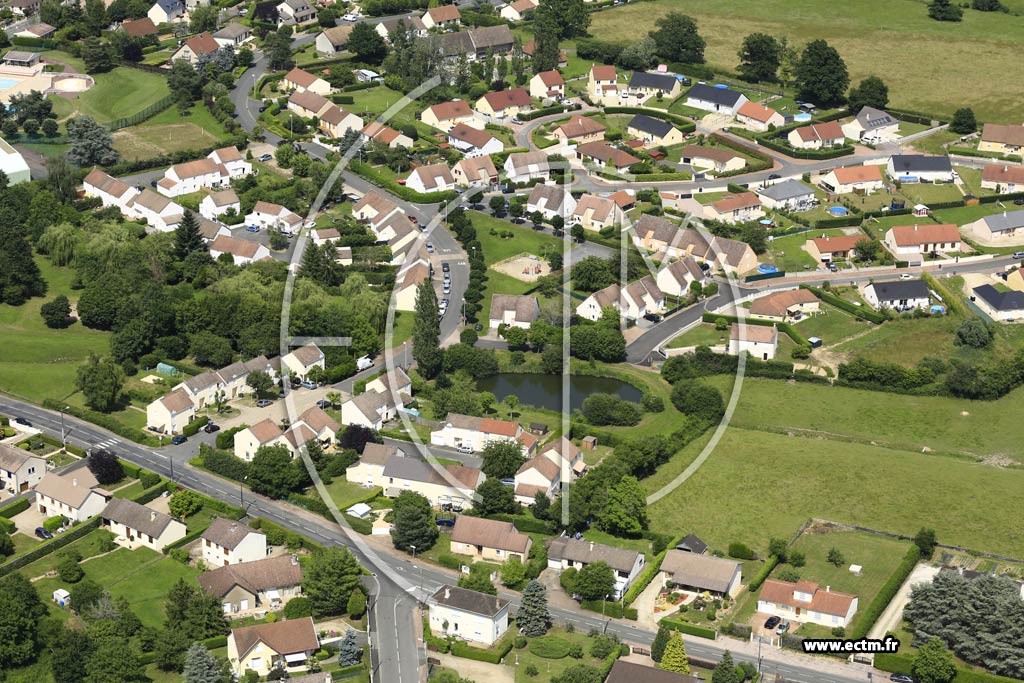 Photo arienne de Sanvignes-les-Mines (La Trche)