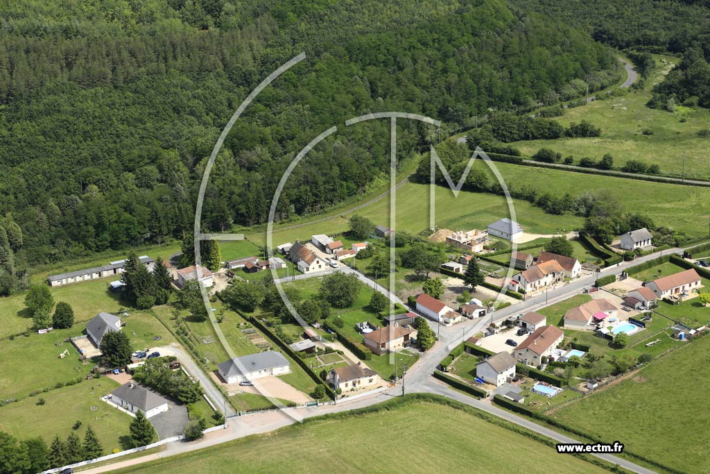 Photo arienne de Sanvignes-les-Mines (Les Vieux Baudras)