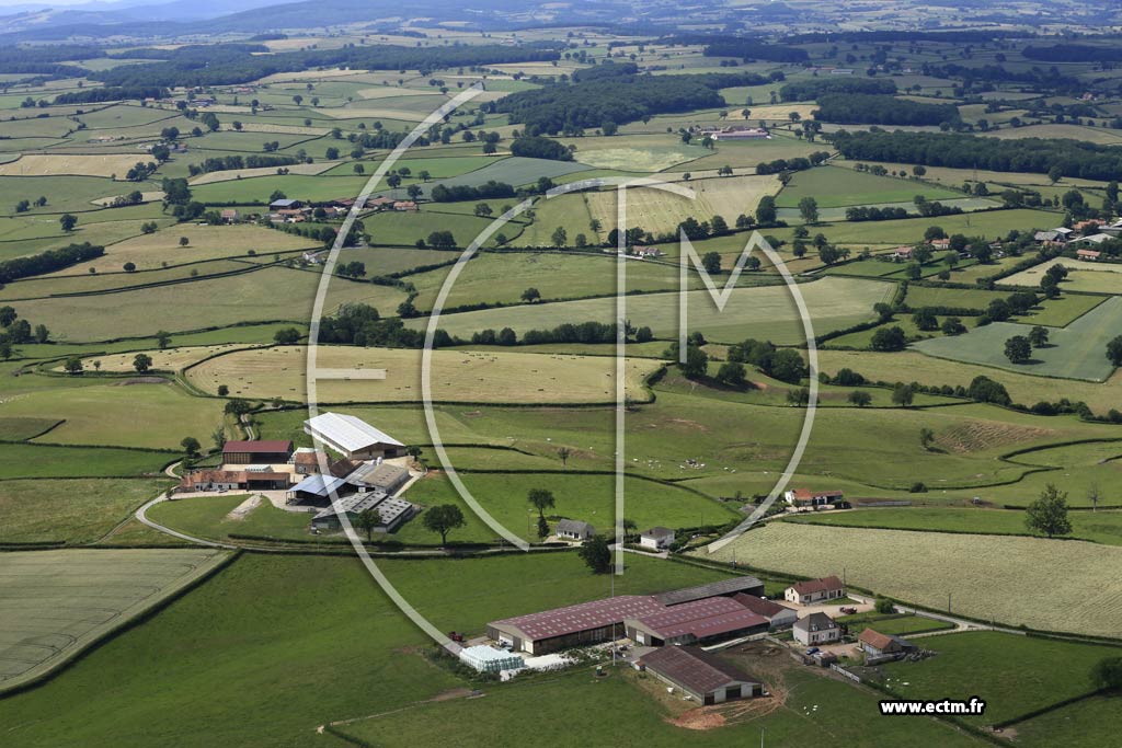 Photo arienne de Sanvignes-les-Mines (Montbugy)