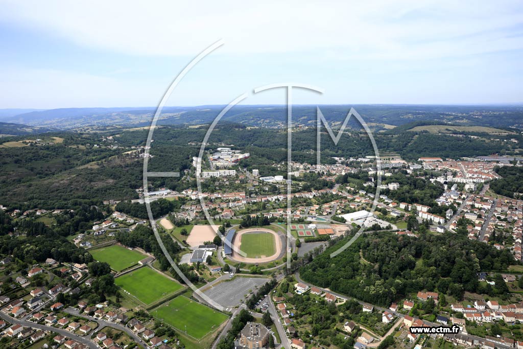 Photo arienne de Le Creusot (Stade Jean Garnier)