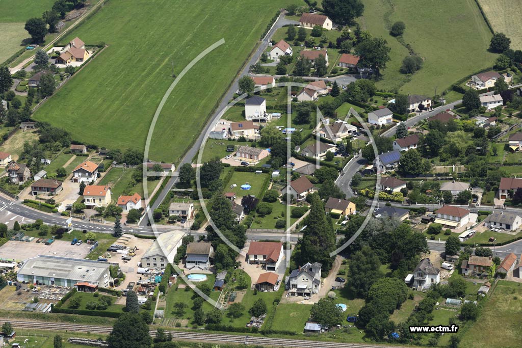 Photo arienne de Saint-Symphorien-de-Marmagne (Lotissement de la Valle du Mesvrin)